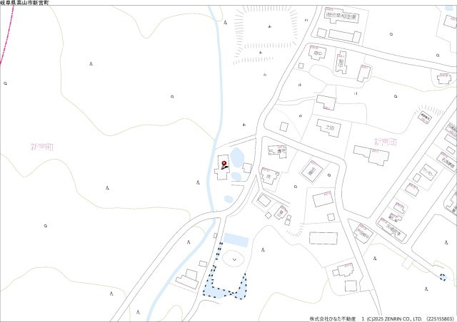 土地　高山市新宮町　1668万の地図