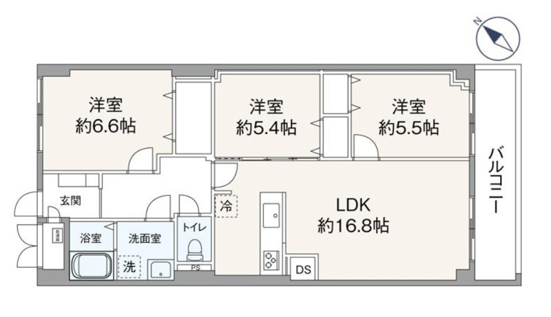 【間取り】 | 日商岩井今泉マンション☆仲介手数料半額☆
