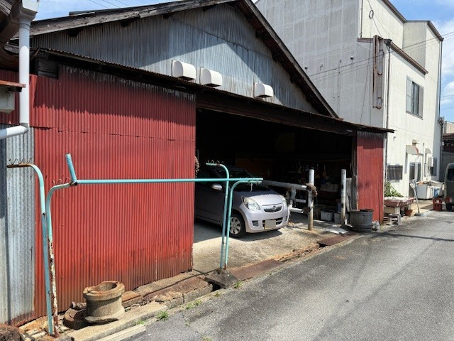 天理市三島町　売土地の外観|前面道路からの車両の出入りもスムーズ。