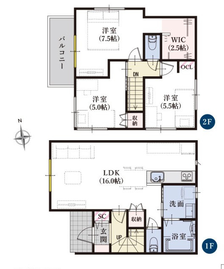 【間取り】 | 清水区北矢部9期　新築戸建　全1棟