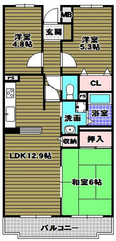 ロジェ長野の間取り