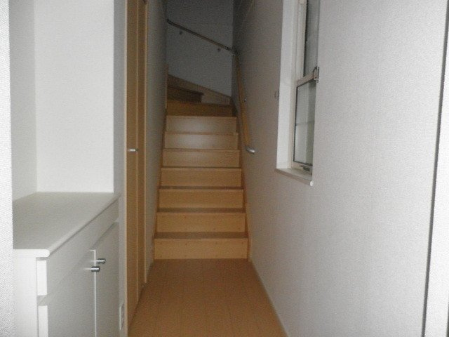 明るい玄関です