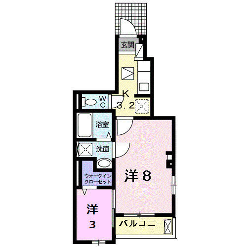 リアーレⅡの間取り