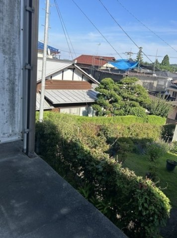 青梅第三プラザのバルコニー