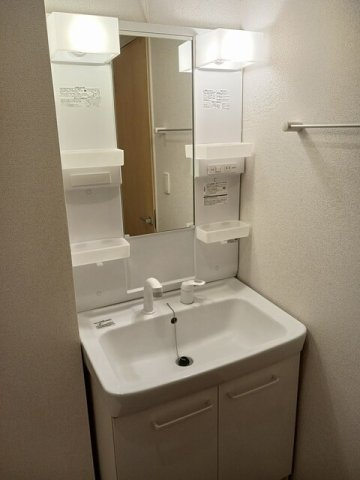 スペースが確保できる洗面所です
