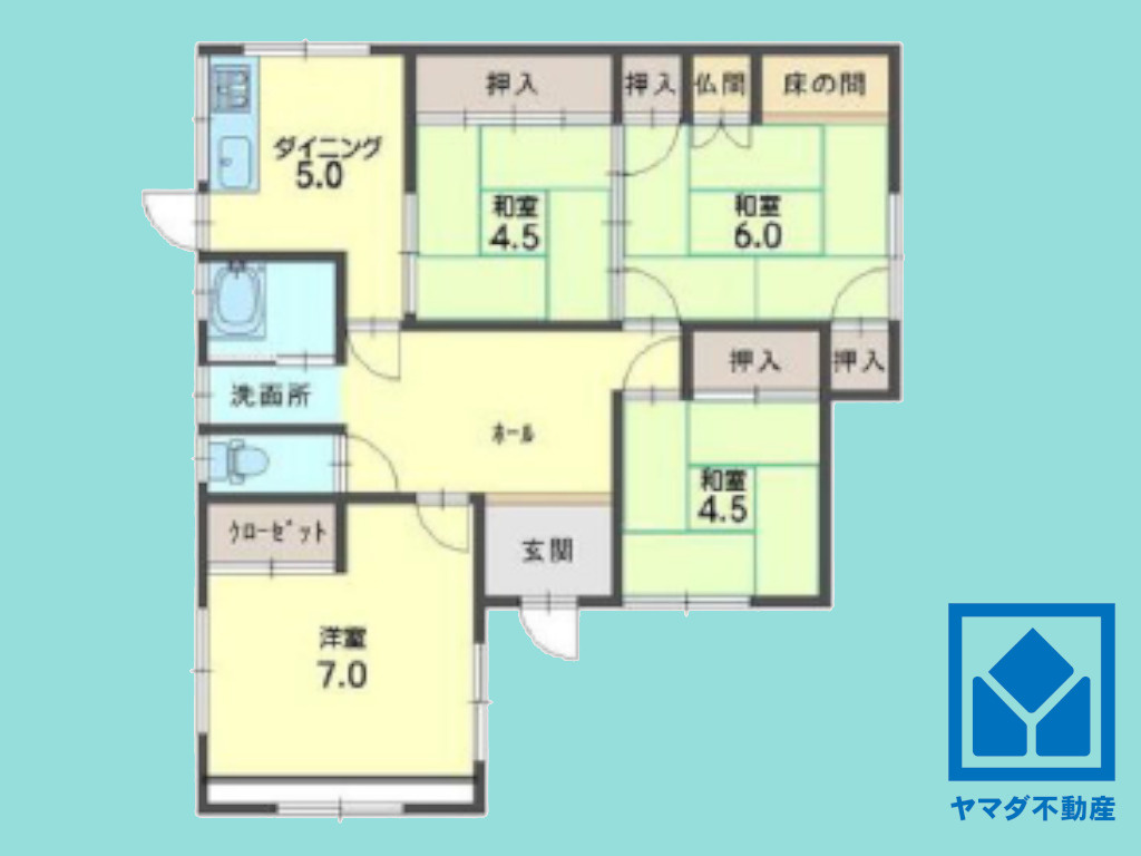 伏見区醍醐大高町の間取り