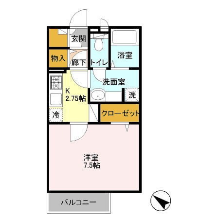 ポワールの間取り
