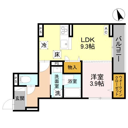 【間取り】 | レジェンドワコー中央