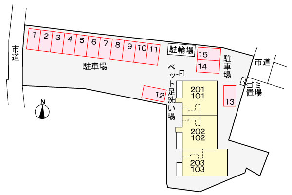 バンブーフォレストの区画図