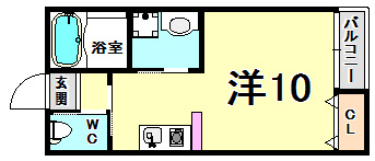 グランシャリオ山本通Ⅲの間取り|広々10帖！