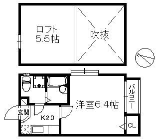 パレット六本松の間取り