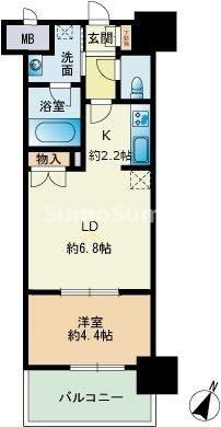 RJRプレシア博多楽水園の間取り