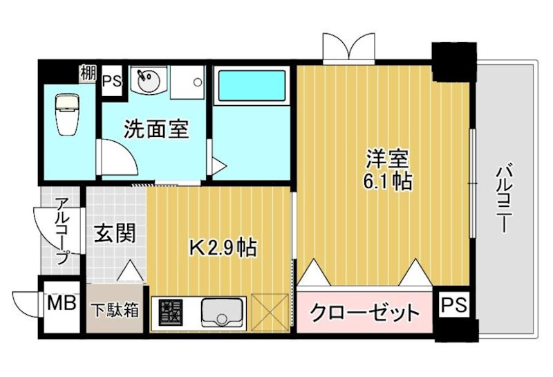 アベニューKOBE山本通りの間取り