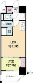プライムアーバン南森町の間取り