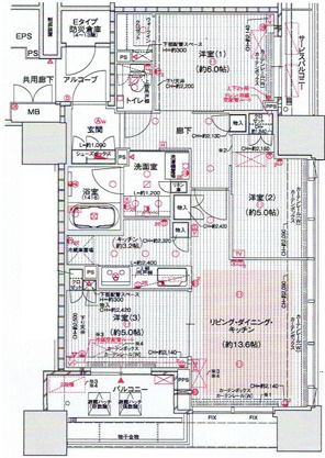 THE CROSS CITY TOWERの間取り