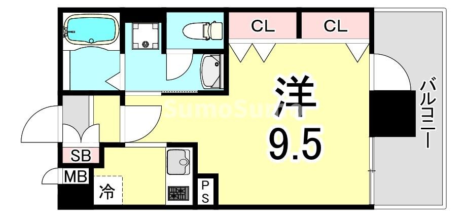 アドバンス神戸湊町の間取り