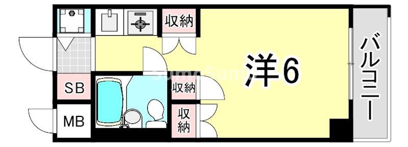 パシフィック南武庫之荘の間取り