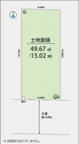 【サンスターホーム現地販売物件】昭島市福島町　売地　駅徒歩約3分の土地図