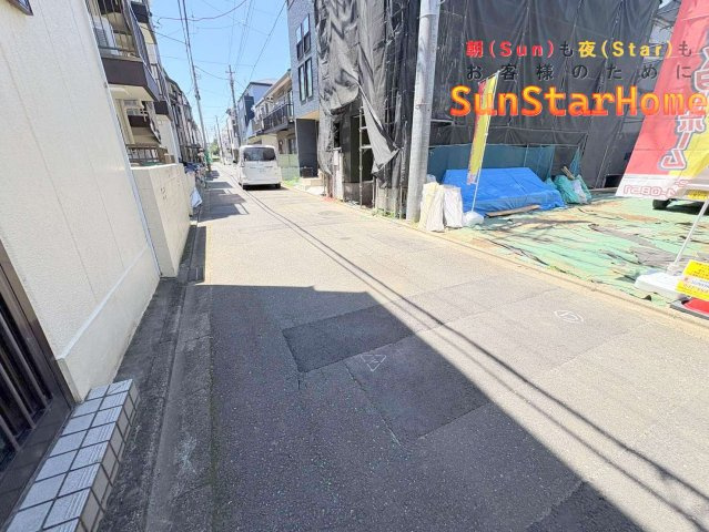 【サンスターホーム現地販売物件】昭島市福島町　売地　駅徒歩約3分の前面道路含む現地写真|現況