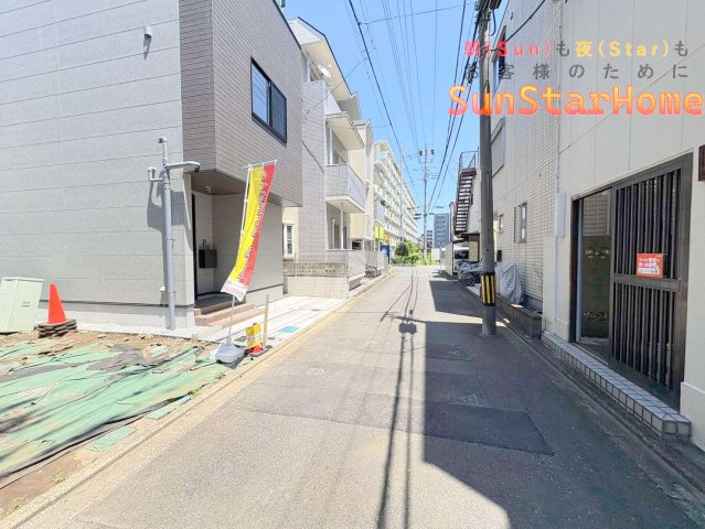 【サンスターホーム現地販売物件】昭島市福島町　売地　駅徒歩約3分の前面道路含む現地写真|現況