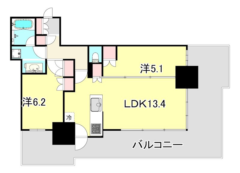 ベイシティタワーズ神戸WESTの間取り