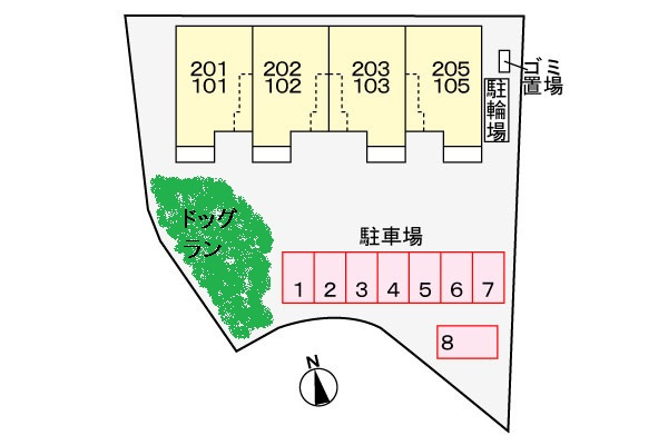 ベル・ラフォーレの区画図