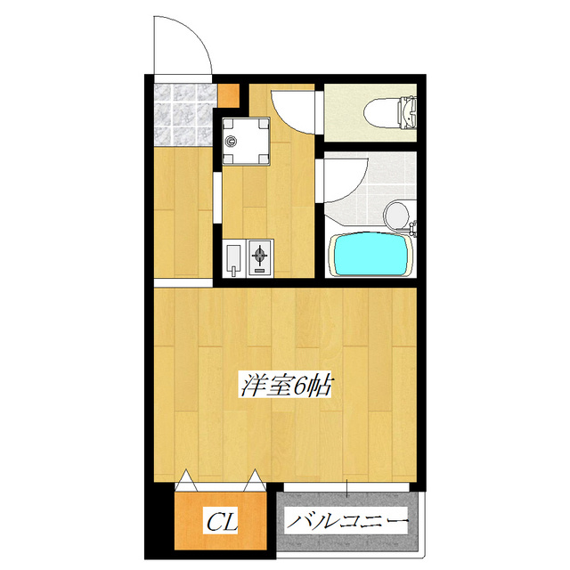 リヴェールの間取り|フローリングのお部屋です♪