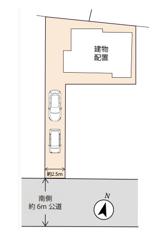 桶川市坂田　中古戸建の区画図