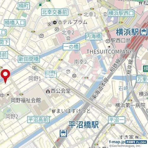 グリフィン横浜・岡野公園弐番館の地図