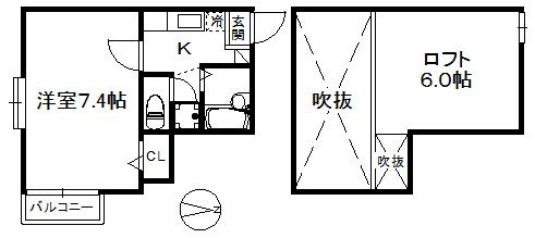 ムーンリバー室見 144の間取り