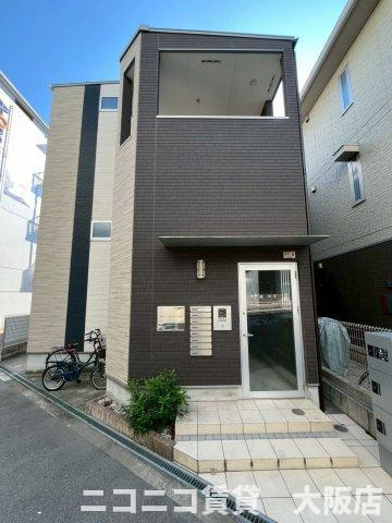 大阪市西淀川区歌島１丁目のアパートの外観