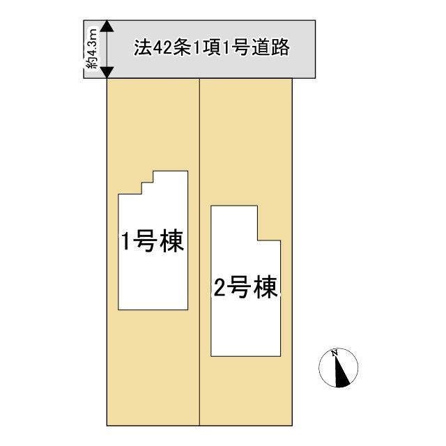 津市住吉町第2 新築戸建【全2棟】の区画図