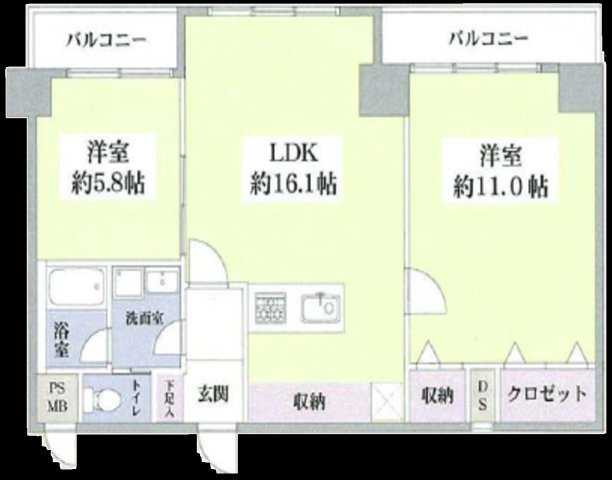 ドミール南青山の間取り