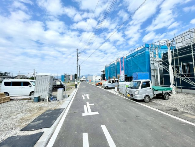 松本市波田第11の前面道路含む現地写真