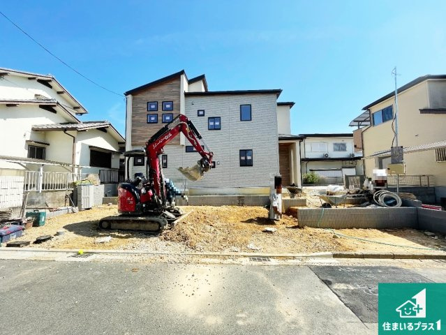 川西市水明台　第4期　新築一戸建ての外観|現在の進捗状況です！順調に作業進行中、完成が待ち遠しいです！詳細の間取り等、お気軽にお問い合わせください！