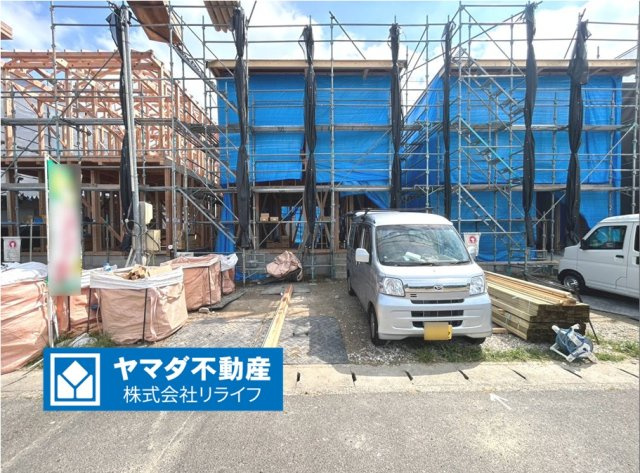 新築戸建　一宮市多加木２期　全３区画分譲の外観|「現地（2026年8月9日）撮影」　
■外観写真　
■ヤマダ不動産　株式会社リライフ　