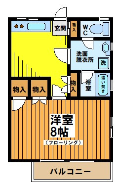 シャトル浜田山Ⅱの間取り