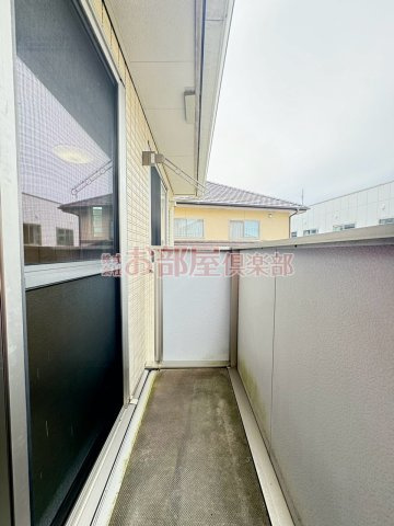 セジュール合川南のバルコニー|暖かな日差しのふりそそぐバルコニー