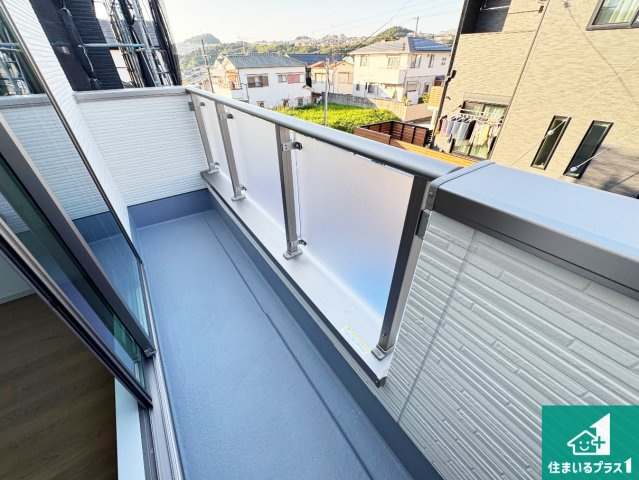 ■神戸市北区鈴蘭台北町　第2期　新築一戸建てのバルコニー|日当たりのよいバルコニー！お部屋が開放的に！
