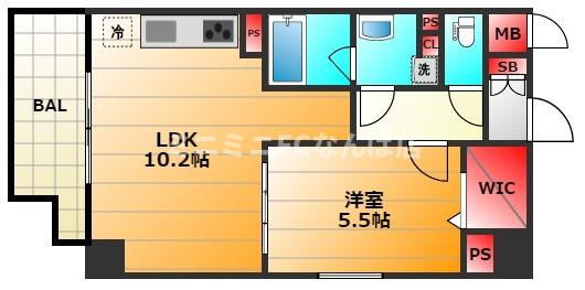 ノーブルスクエア新町の間取り