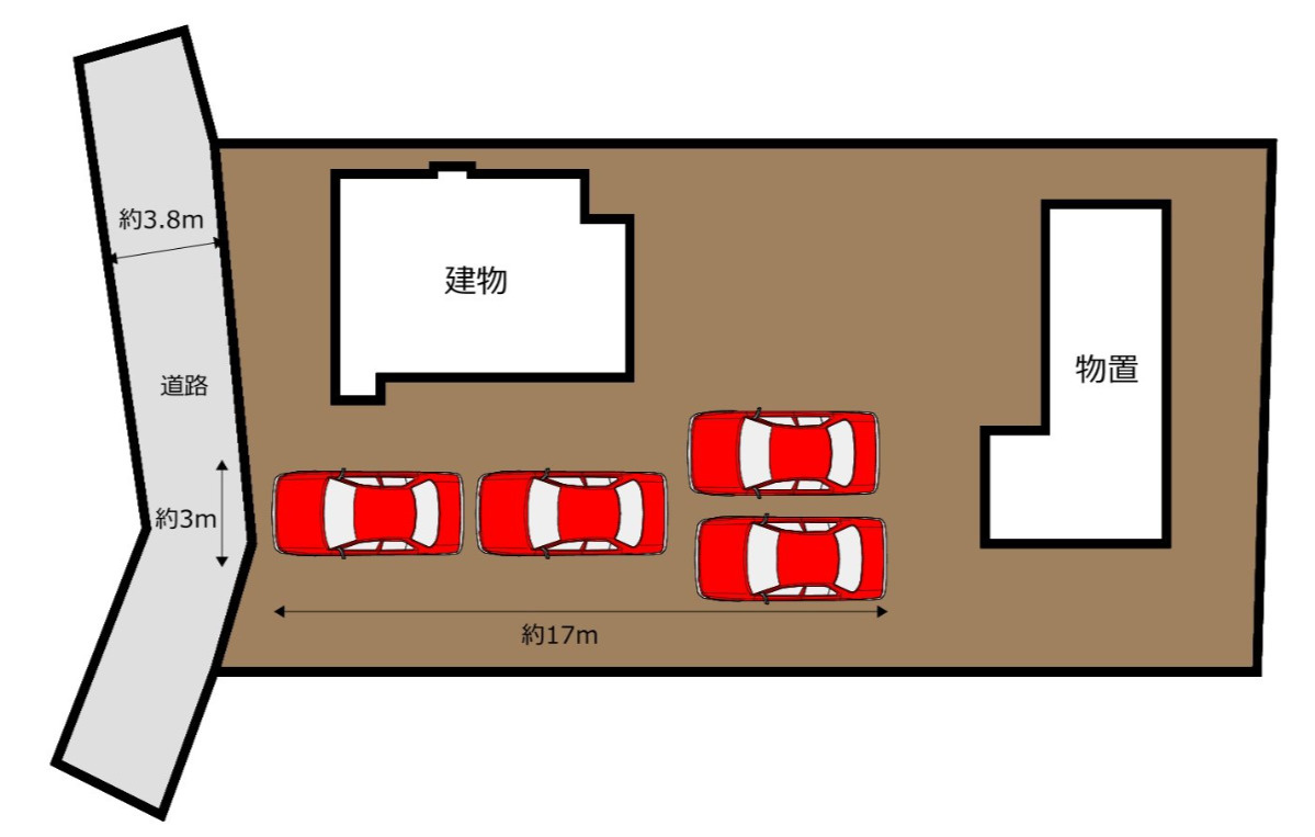 売中古戸建　富士市鵜無ケ淵の区画図