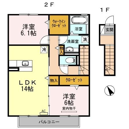 シダーヒルズ 東山　Ｂ棟の間取り