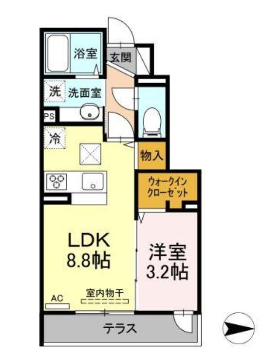 アンジュール西落合の間取り