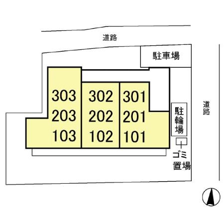 アビターレ東大島の区画図