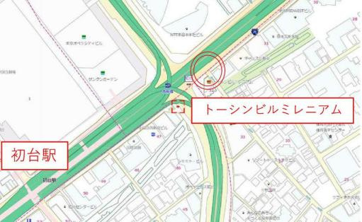渋谷区代々木４丁目の事務所の地図