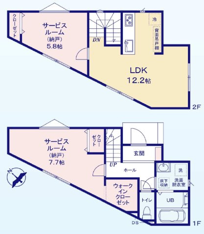 【横浜市神奈川区西寺尾1丁目16-31新築戸建て】★仲介手数料無料★（西寺尾第二小学校・錦台中学校）の間取り