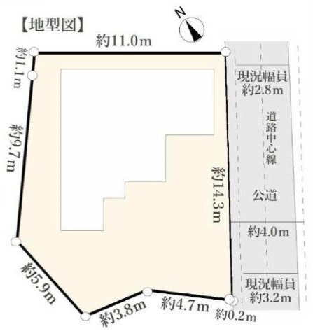 【横浜市神奈川区二本榎17-12新築戸建て】★仲介手数料無料★（二谷小学校・栗田谷中学校）の区画図