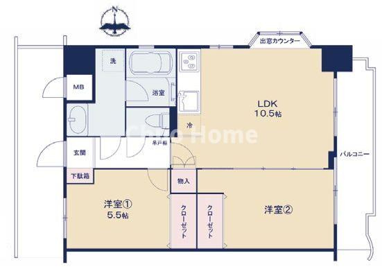 モアシティ浅草の間取り|8階部分・角部屋住戸につきまして日当たり・通風・眺望良好。新規リノベーション施工が完了いたしましたのでいつでも内覧が可能です。