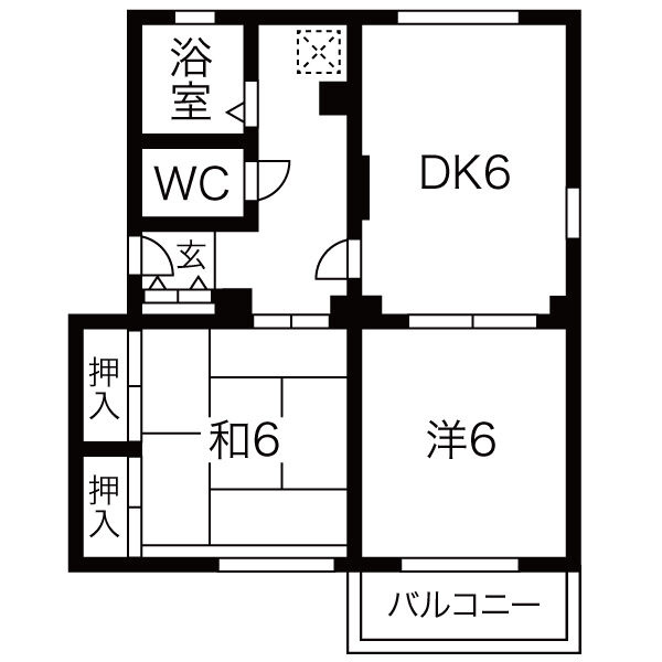 エクセル小西D棟の間取り