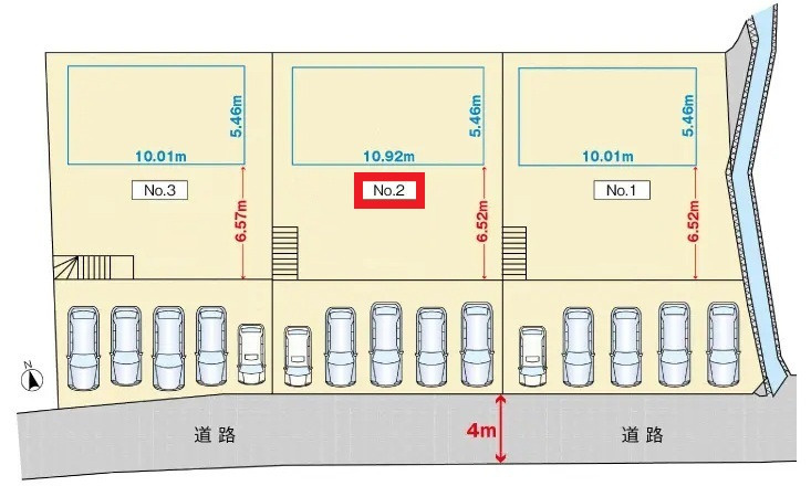 広島市安佐北区亀山５丁目　土地の区画図
